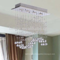 Modern Wave 4 LED Light Ceiling Chandelier Crystals-92014